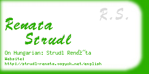 renata strudl business card